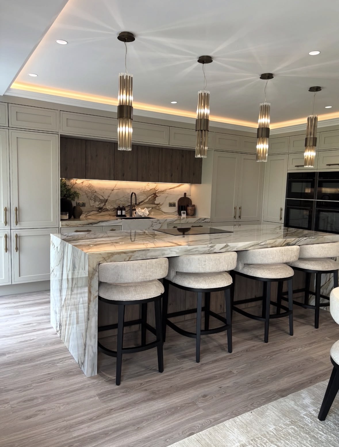 Luxury kitchen interior professionally cleaned by The Cleaning Guys